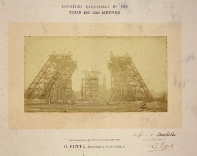Eiffel-tornin rakentaminen tekijältä Gustave Eiffel