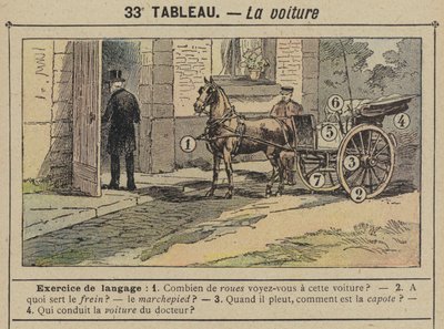 Auto (väri litho) tekijältä Gustave Fraipont