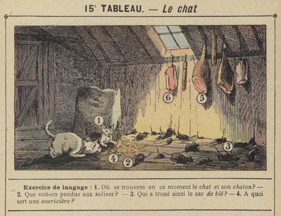 Le chat (väri litho) tekijältä Gustave Fraipont