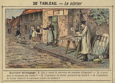The Glazier (väri litho) tekijältä Gustave Fraipont