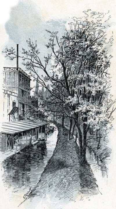 Näkymä kahdelle Bievre-joelle Boulevard d