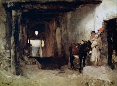 Talo Saharassa, 1880-luku. tekijältä Gustave Guillaumet