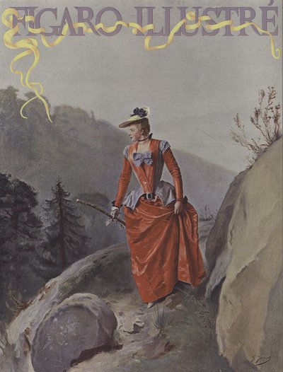 Le Figaro Illustre -lehden kansi, elokuu 1891 tekijältä Gustave Jacquet
