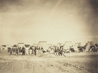 Tykistön leiri, Camp de Chalons, 1857. tekijältä Gustave Le Gray
