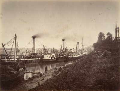S. A. Ismaïl Pashan juhla LL:n veneillä. A. les princesille, tammikuu 1867, 1867. tekijältä Gustave Le Gray