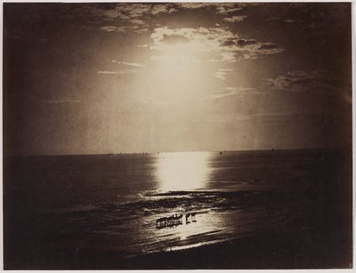The Crown Sun, Normandy, 1856-59 (albumiiniprintti märästä kolloodianegatiivista) tekijältä Gustave Le Gray