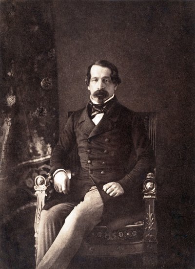 Louis Napoleon Bonaparte (1808-1873) tuleva keisari Napoleon III, täällä Ranskan tasavallan ensimmäisenä presidenttinä, kuva Gustave Le Gray tekijältä Gustave Le Gray
