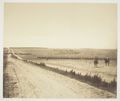 Manööverit, Camp de Châlons, 1857. tekijältä Gustave Le Gray