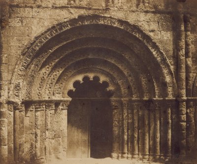 Aubeterren keskiportaali, 1851. tekijältä Gustave Le Gray