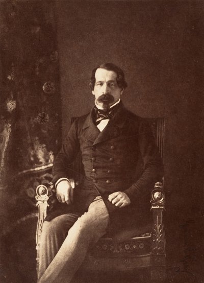 Louis-Napoleon Bonaparten muotokuva prinssipresidenttinä, 1852. tekijältä Gustave Le Gray