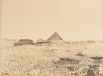 Gizan pyramidit, 1865-69. tekijältä Gustave Le Gray