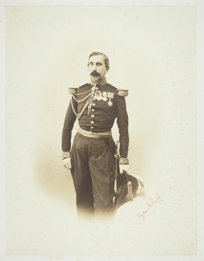 Nimetön [ranskalainen upseeri], 1857. tekijältä Gustave Le Gray