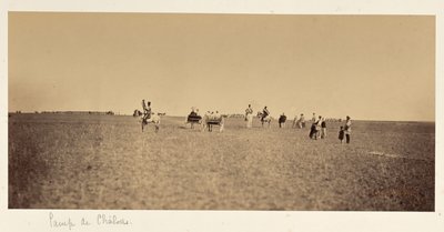 Camp de Châlonsin vierailijat tekijältä Gustave Le Gray