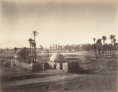 Näkymä Theban tasangolle otettu Karnacin temppelistä, 1867. tekijältä Gustave Le Gray