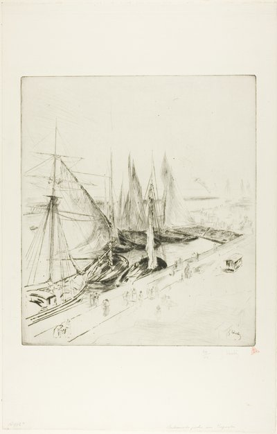 Tréportin kalastusalukset tekijältä Gustave Leheutre