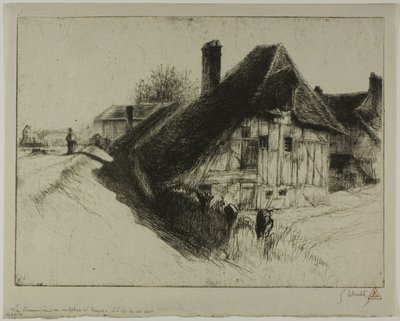 Matala-istuva talonpoika-asunto, Troyes tekijältä Gustave Leheutre