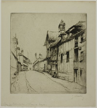 Little Cloister Street, Troyes tekijältä Gustave Leheutre