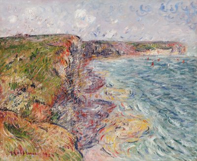 Purjeveneet lähellä kallioita, Yport; Purjeveneet lähellä Falaises, Yport, 1924 tekijältä Gustave Loiseau