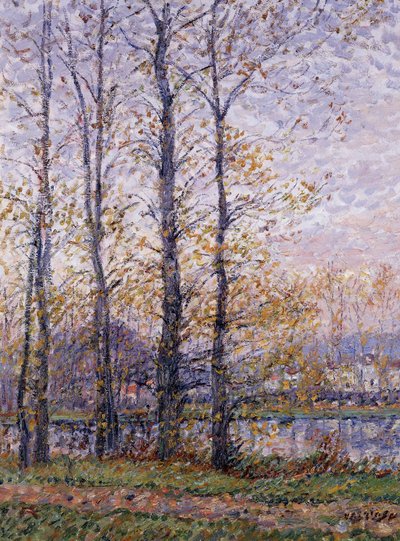 The Banks of the Oise at Precy; Les Bords de l"Oise a Precy, tekijältä Gustave Loiseau