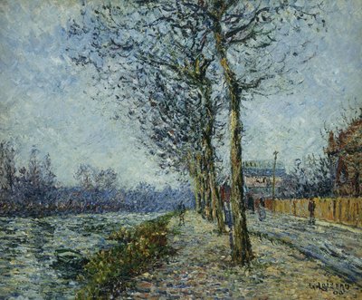 Oise Pontoisessa; Oise Pontoisessa, 1900 tekijältä Gustave Loiseau