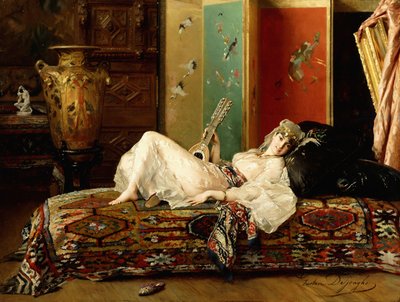 Makaava odaliskki, tekijältä Gustave Léonard de Jonghe