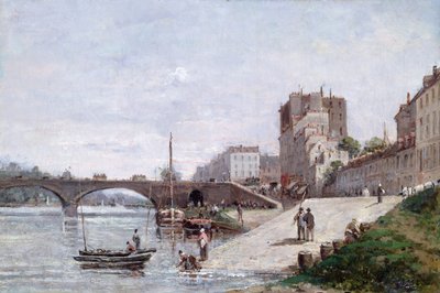 Seine ja Courbevoien satama tekijältä Gustave Mascart