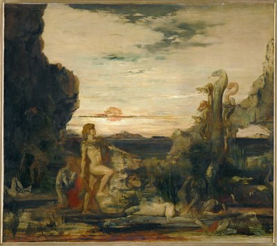Hercules ja Lernaen hydra (maalaus kankaalle) tekijältä Gustave Moreau