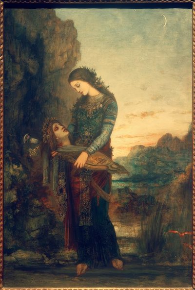 Junge Thrakerin Haupt des Orpheuksen kanssa tekijältä Gustave Moreau