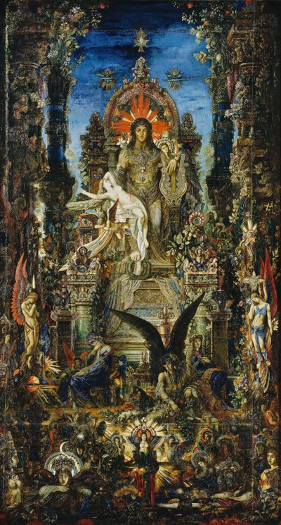 Jupiter ja Semele, 1894-95 tekijältä Gustave Moreau