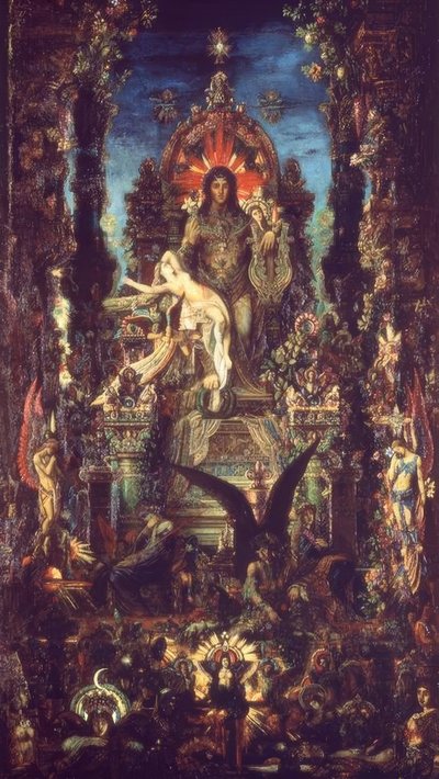 Jupiter ja Semele tekijältä Gustave Moreau