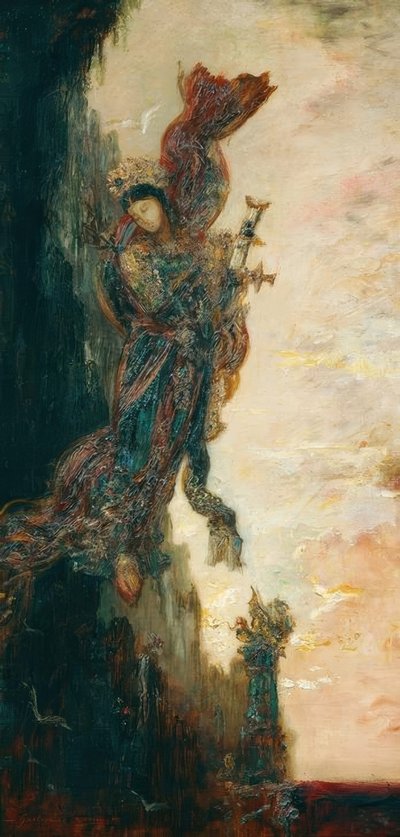 Saphon hautausmaa tekijältä Gustave Moreau