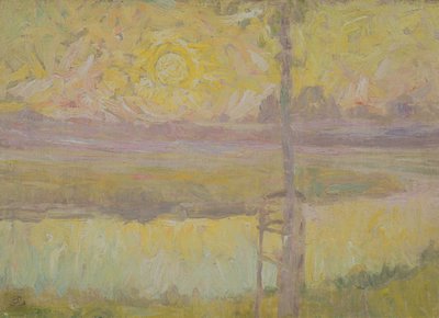 Puutarha Laethem-Saint-Martinissa, noin 1910. tekijältä Gustave de Smet