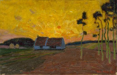 Maisema Sint-Martens-Latemissa tekijältä Gustave de Smet
