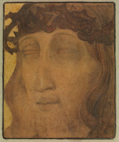 Kristus orjantappurakruunun kanssa tekijältä Gustave Van de Woestyne