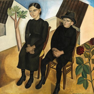 Gaston ja hänen sisarensa tekijältä Gustave Van de Woestyne