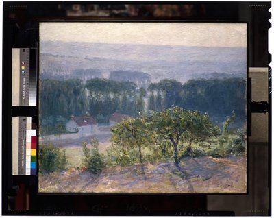 Late Afternoon, Giverny, n. 1905-1913 (öljy kankaalle) tekijältä Guy Rose