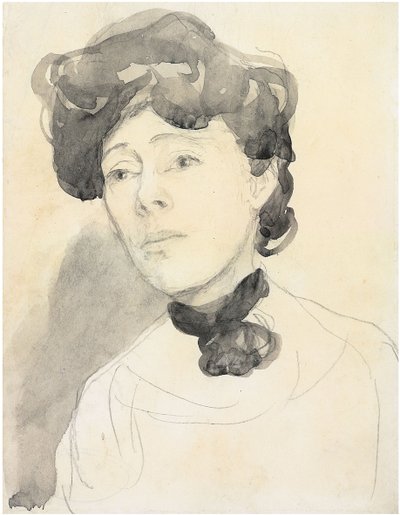 Naisen muotokuva, c. 1909-1910 tekijältä Gwen John