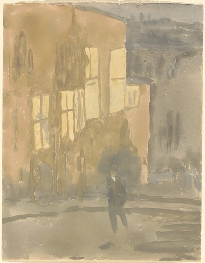 Street at Night, Meudon tekijältä Gwen John