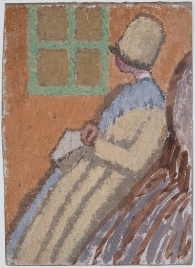 Nainen profiilissa (sekatekniikka kortille) tekijältä Gwen John