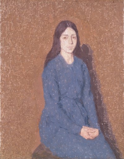 "Tyttö sinisessä mekossa", 1900-1935 tekijältä Gwendolen Mary John