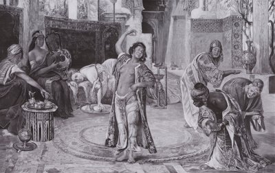 Viihde haaremissa (litho) tekijältä Gyula Tornai