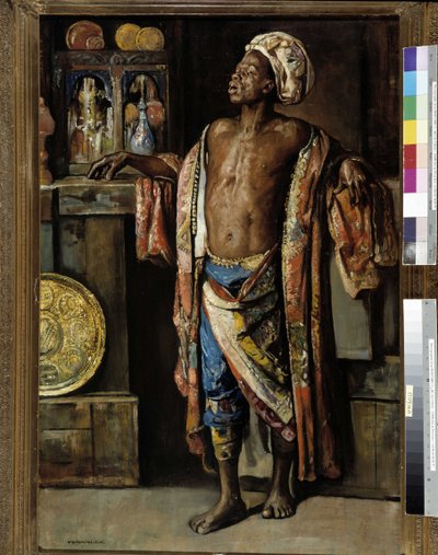 Antiikkikauppias. Gyula Tornai (1861-1928) maalaus. Porovencesta, Marseillesta tekijältä Gyula Tornai