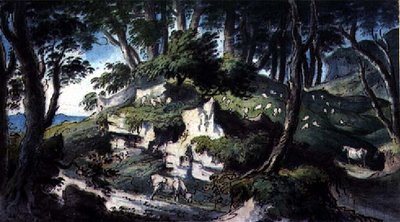 Maisema, lehmiä ja lampaita tekijältä H.F. 1751 1812 Aylesford
