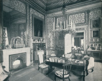 Prince Consorts Writing Room Buckinghamin palatsissa, c1899, 1901 tekijältä HN King