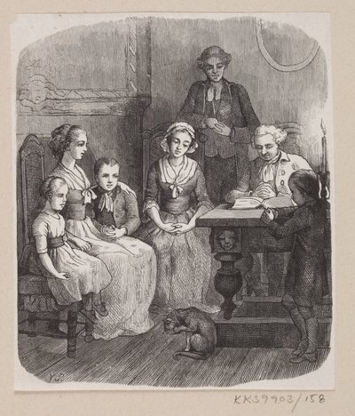 Kuvitus "Kaikki oikealla paikallaan" H.C. Andersen, "Satuja ja tarinoita", osa 2 tekijältä H.P. Hansen