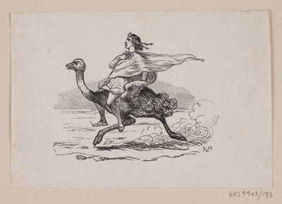 Kuvitus "De Vises Steenille" H.C. Andersen, "Satuja ja tarinoita", osa 2 tekijältä H.P. Hansen