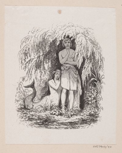 Kuvitus "Pikku merenneito" H.C. Andersen, "Satuja ja tarinoita", osa 1 tekijältä H.P. Hansen