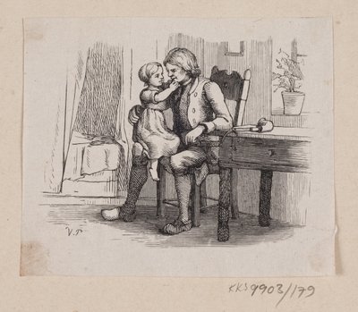 Kuvitus "Ib ja pieni Christine" H.C. Andersen, "Satuja ja tarinoita", osa 2 tekijältä H.P. Hansen