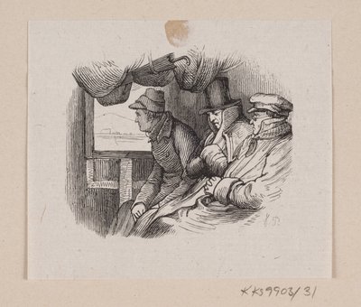 Kuvitus "Lykkens Kaloskerille" H.C. Andersen, "Satuja ja tarinoita", osa 1 tekijältä H.P. Hansen