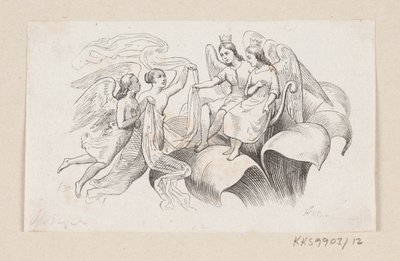 Kuvitus "Tommeliselle" H.C. Andersen, "Satuja ja tarinoita", osa 1 tekijältä H.P. Hansen